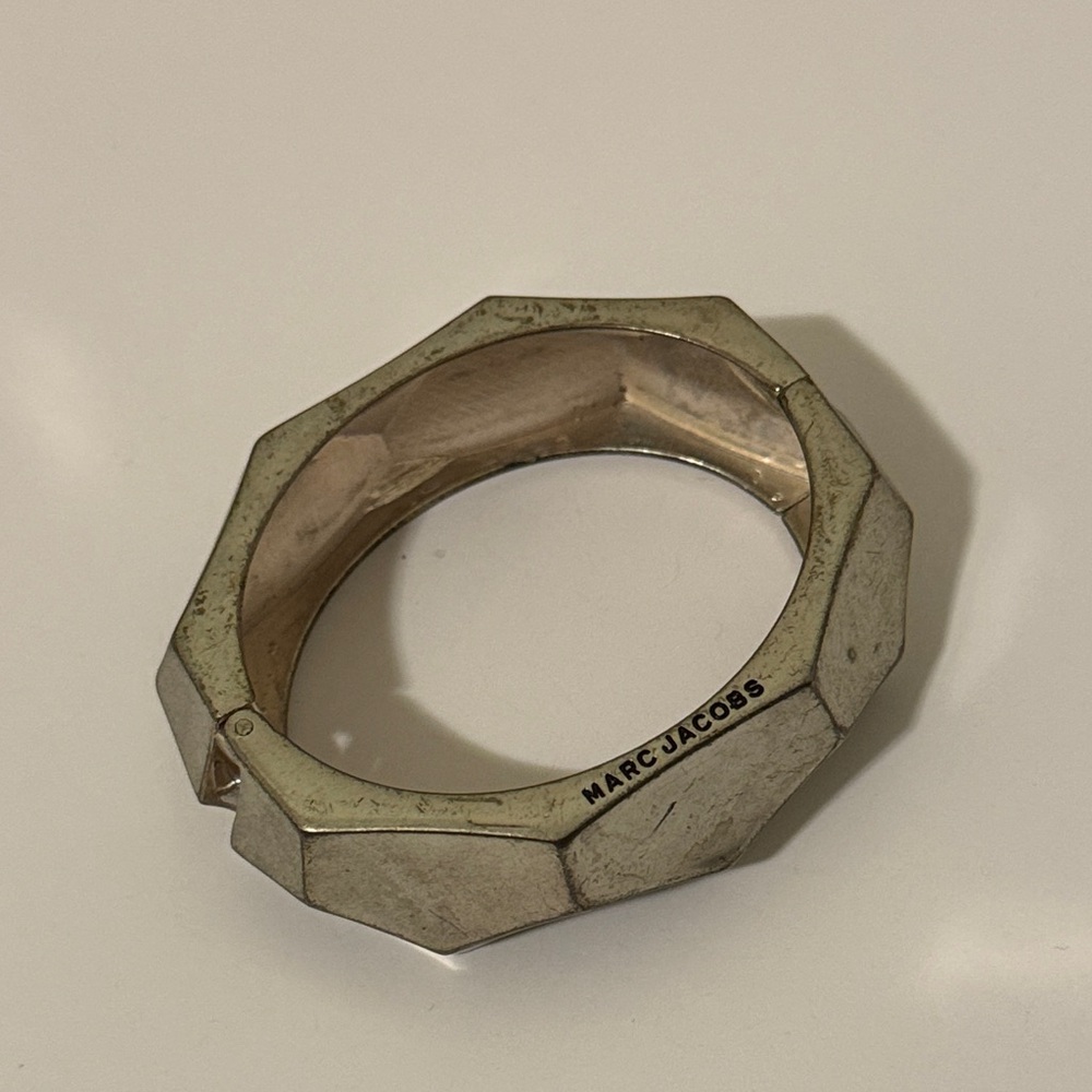 Marc Jacobs geometric hinge cuff bracelet